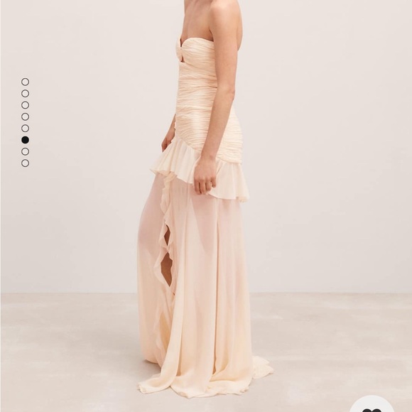 NWT Mango Capsule Collection Draped Dress with Sweetheart Neckline - Picture 5 of 6